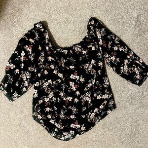 Off the Shoulder Floral Blouse Eliane Rose size L